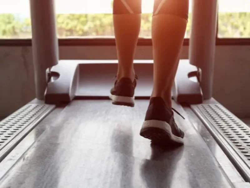 Athlete completing return-to-sport performance testing